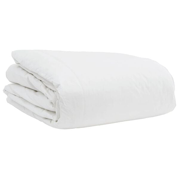 vidaXL Ensemble de Duvet avec oreiller 3 pcs Blanc Plume de canard