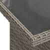 vidaXL Salon de jardin 5 pcs avec coussins gris r&eacute;sine tress&eacute;e