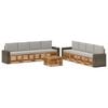 vidaXL Ensembles de canap&eacute;s avec coussin 9 pcs Bois d'Acacia Massif