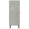 vidaXL Buffet Gris béton 70x34x90 cm Bois d'ingénierie