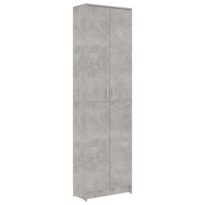 vidaXL Garde-robe de couloir Gris b&eacute;ton 55x25x189 cm Bois d'ing&eacute;nierie