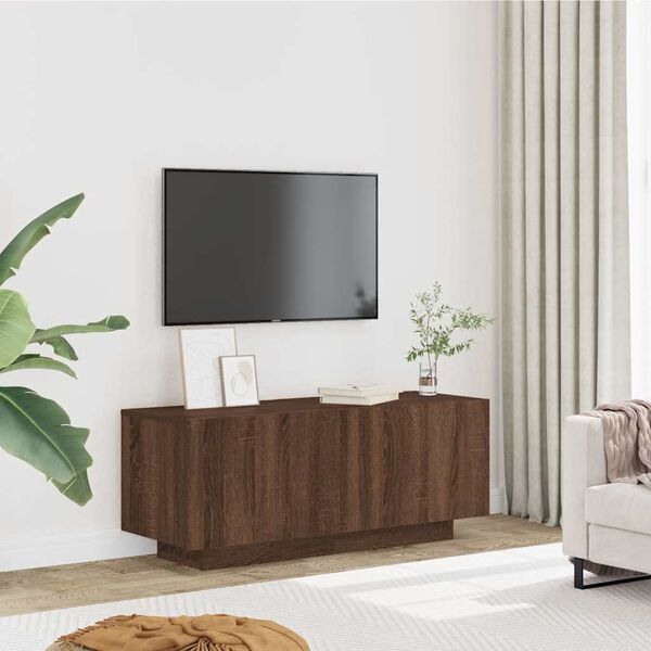 vidaXL Meuble TV Chêne marron 100x35x40 cm Bois d'ingénierie