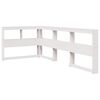 vidaXL Lit biblioth&egrave;que sans matelas blanc 100x200 cm bois pin massif