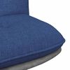 vidaXL Chaise pivotante de bureau Bleu Tissu