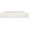 vidaXL Tiroirs de lit 2 pcs Blanc Bois de pin massif