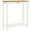 vidaXL Table de bar 100x40x110 cm Bois de ch&ecirc;ne solide