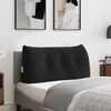 vidaXL Coussin de Dos Noir 100 x 24 x 50 cm Velours