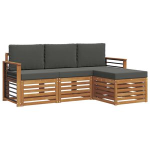 vidaXL Ensemble de canap&eacute;s d'ext&eacute;rieur 4 pc 4 place