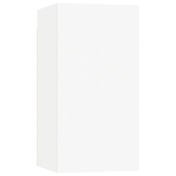 vidaXL Ensemble de meubles TV 4 pcs Blanc Bois d'ing&eacute;nierie