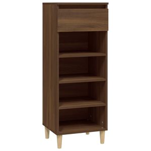 vidaXL Armoire &agrave; chaussures Ch&ecirc;ne marron 40x36x105cm Bois d'ing&eacute;nierie