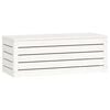 vidaXL Boîte de rangement Blanc 89x36,5x33 cm Bois massif de pin