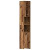 vidaXL Armoire salle de bain vieux bois 30x30x183,5 cm bois ing&eacute;nierie