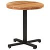 vidaXL Table de bistro Ronde Ø70x75 cm Bois d'acacia massif