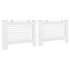 vidaXL Cache-radiateurs 2 pcs Blanc 112x19x81,5 cm MDF