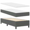vidaXL Lit &agrave; ressorts avec matelas Gris fonc&eacute; 80 x 200 cm tissu
