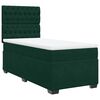vidaXL Sommier &agrave; lattes de lit et matelas Vert fonc&eacute; 80x200 cm Velours