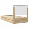 vidaXL Lit de Rangement Ch&ecirc;ne Sonoma 100 x 200 cm Bois d'ing&eacute;nierie