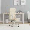 vidaXL Fauteuil inclinable de bureau Crème Similicuir