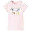 T-shirt pour enfants rose p&acirc;le 140