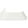 vidaXL &Eacute;tag&egrave;re flottante 2 pcs Blanc 60 x 9 x 2,5 cm Acier