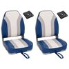 vidaXL Chaises pliables de bateau lot de 2 Haut dossier
