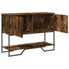 vidaXL Table console chêne fumé 100x35x74,5 cm bois d'ingénierie
