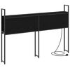 vidaXL Headboard de Rangement avec Station de Charge Ch&ecirc;ne noir