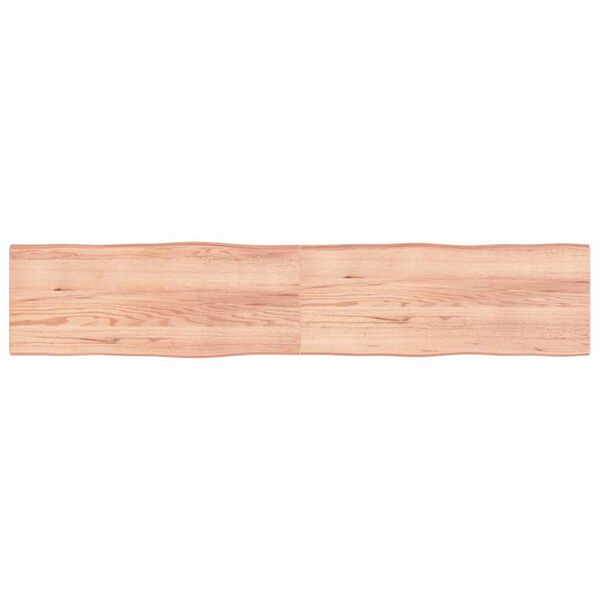 vidaXL Dessus de table bois massif trait&eacute; bordure assortie