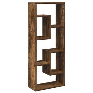 vidaXL &Eacute;tag&egrave;re murale Ch&ecirc;ne fum&eacute; 36x16x90 cm Bois d'ing&eacute;nierie