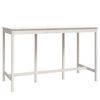 vidaXL Ensemble de bar 9 pcs Blanc Bois de pin massif