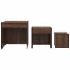 vidaXL Tables gigognes 3 pcs Ch&ecirc;ne marron Bois d'ing&eacute;nierie