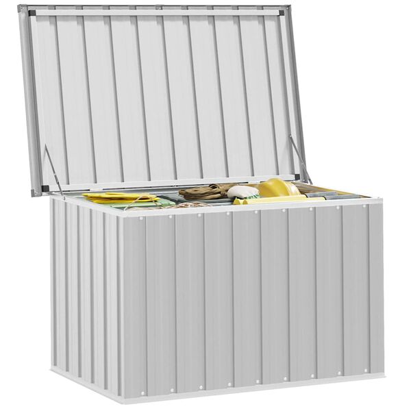 vidaXL Bo&icirc;te de rangement de jardin Gris 109x67x65 cm