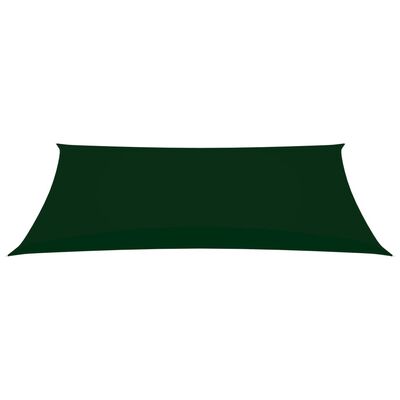 vidaXL Voile de parasol tissu oxford rectangulaire 2,5x5 m vert foncé