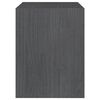 vidaXL Tables de chevet 2 pcs Gris 40x30,5x40 cm Bois de pin massif
