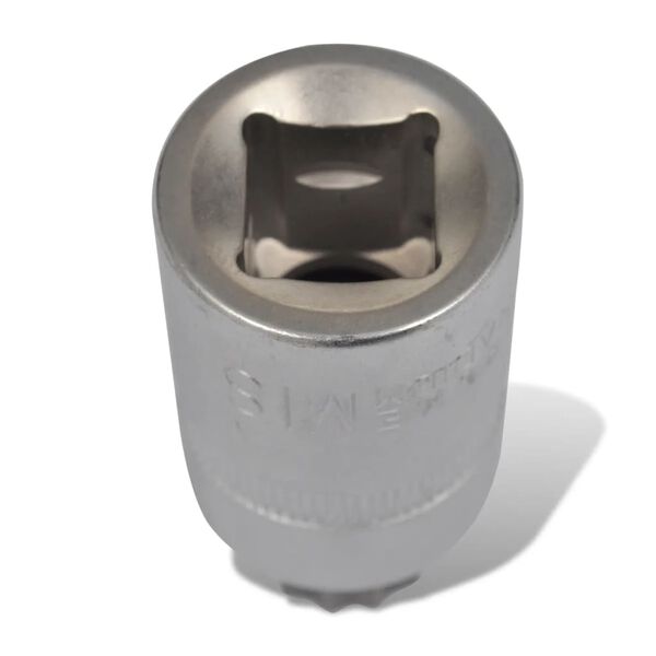 vidaXL Jeu de douilles à 12 pointes 10 pcs sur une bande