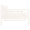 vidaXL Lit de jour sans matelas blanc bois de pin massif 90x190 cm