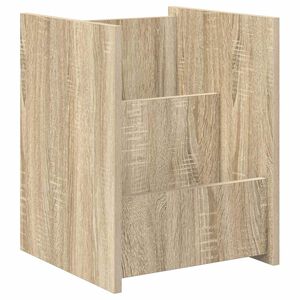 vidaXL &Eacute;tag&egrave;re &agrave; magazines avec &eacute;tag&egrave;re Ch&ecirc;ne Sonoma 35 x 35 x 45 cm