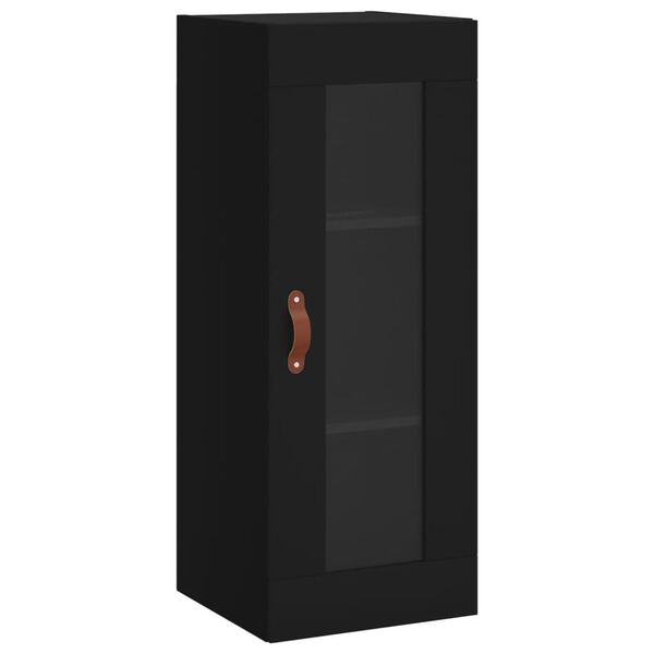 vidaXL Armoire murale noir 34,5x34x90 cm