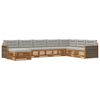 vidaXL Ensemble de canap&eacute;s d'ext&eacute;rieur 8 pcs Naturel et gris clair