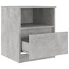 vidaXL Tables de chevet 2 pcs Gris b&eacute;ton 40x40x50 cm Agglom&eacute;r&eacute;