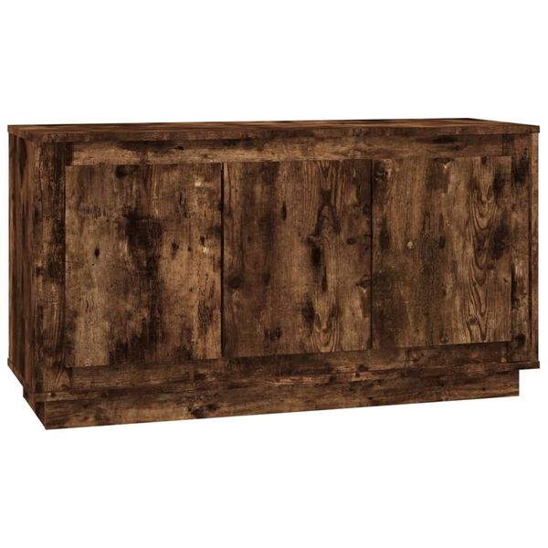 vidaXL Buffet ch&ecirc;ne fum&eacute; 102x35x55 cm bois d'ing&eacute;nierie