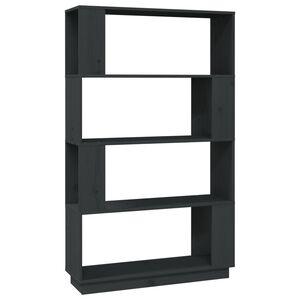 vidaXL Biblioth&egrave;que/S&eacute;parateur de pi&egrave;ce Gris 80x25x132 cm Pin massif