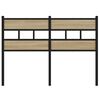 vidaXL T&ecirc;te de lit de remplacement ch&ecirc;ne sonoma 120 cm fer et bois d&rsquo;ing&eacute;nierie