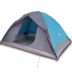 vidaXL Tente de camping &agrave; d&ocirc;me 6 personnes bleu imperm&eacute;able