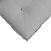 vidaXL Coussin de Dos Gris nuage 60 x 19 x 50 cm tissu
