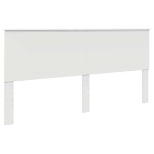 vidaXL T&ecirc;te de lit avec t&ecirc;te de lit Blanc 200 cm Bois d'ing&eacute;nierie
