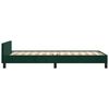 vidaXL Cadre de lit sans matelas vert fonc&eacute; 80x200 cm velours