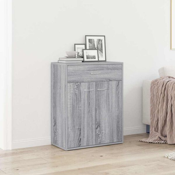vidaXL Buffet Sonoma gris 60x30x75 cm Bois d'ing&eacute;nierie