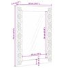 vidaXL Miroir de salle de bain Rectangulaire Blanc 70 x 50 x 2,5 cm