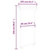 vidaXL Auvent latéral de balcon 105x250 cm noir